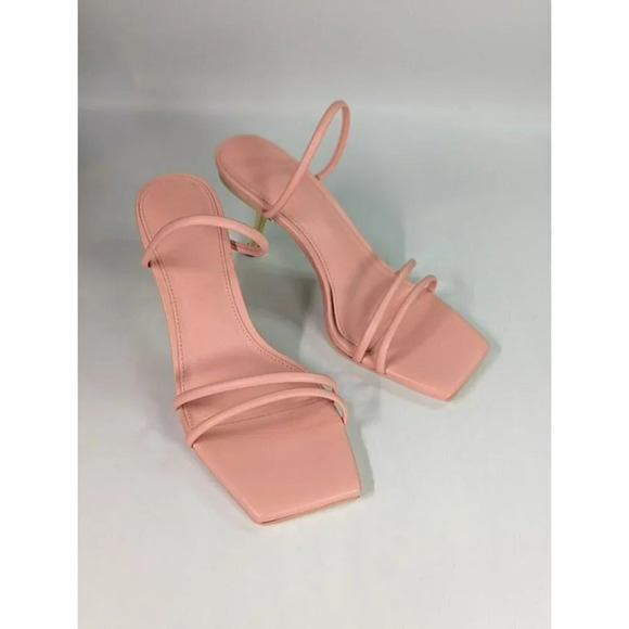 Cult Gaia Women's Lydia Square Toe Strap High Heel Sandals Size 37.5 (MSRP $428) - Picture 4 of 11